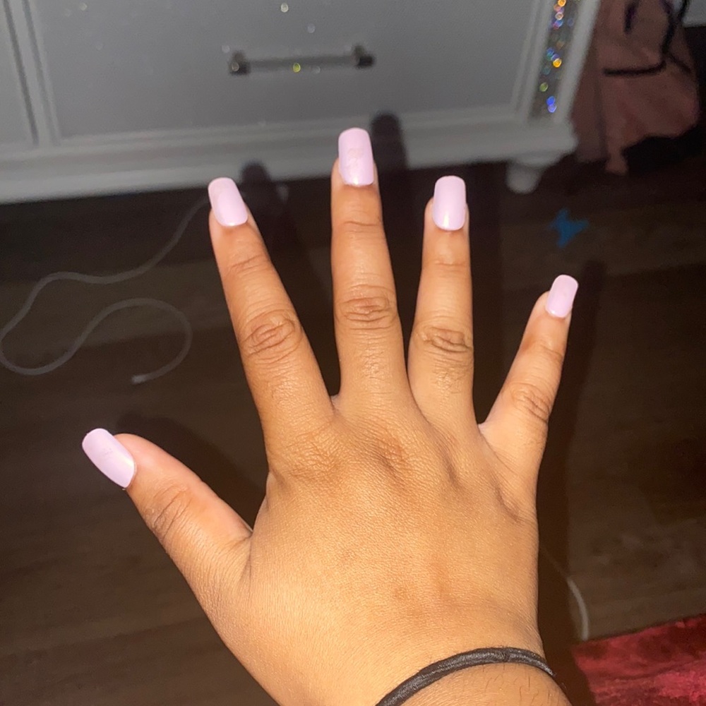 Pink nails